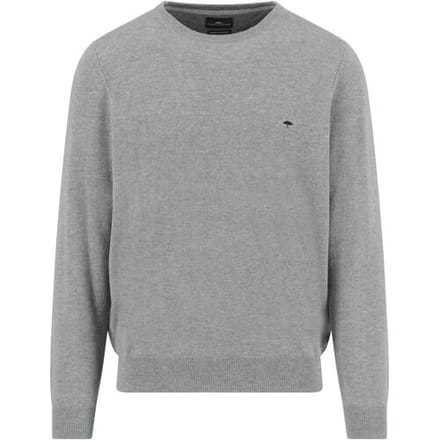 Fynch-Hatton Trui O-Neck Merino Cashmere Silver / male