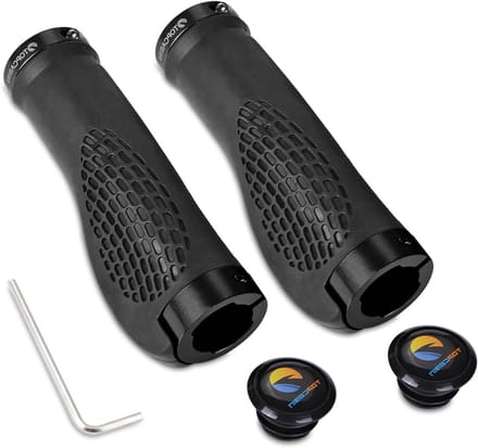 Fietsstuur Handgrepen - Comfort Grepen - Fietsen - Ergonomisch Ontwerp - 130 mm Lengte - Zwart
