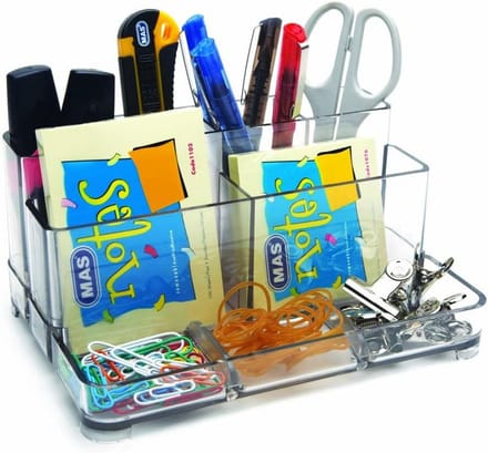 Transparante tafelorganizer bureau opberg systeem