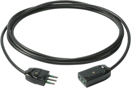 Verlengkabel 3G0.75, 3 meter - Zwart