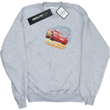 Disney Dames/Dames Cars Bliksem McQueen Sweatshirt (Heide Grijs)