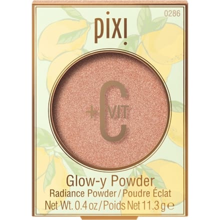 Pixi Beauty, +C Vit Poudre Éclatante, 0286 Pêche Rosée, 0,4 oz (11.3 g) beige