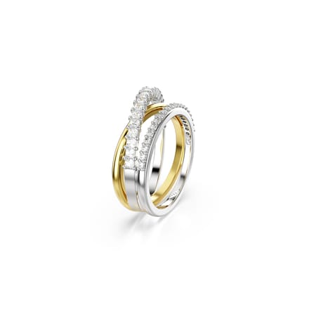Swarovski 'Hyperbola' Dames Ring van Basismetalen - Zilver/Goud 5689729