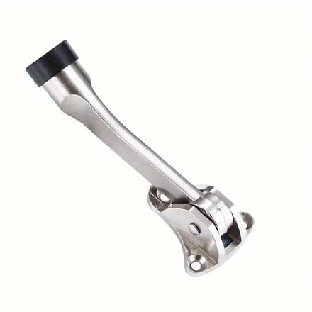 Aluminium Deurstopper met Rubberen Bumper - Matte Afwerking