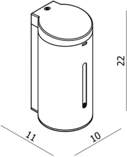 Royal Plaza Zelkova zeep/desinfectie dispenser sensor wand geborsteld