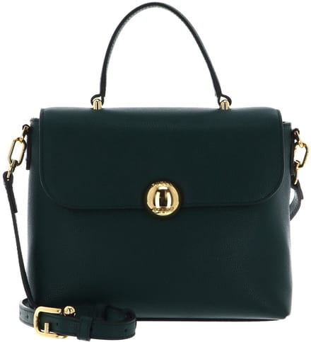 FURLA Leren handtas avondtas Vitello Night Moonlight Top Handle Bag Botanical Green donkergroen