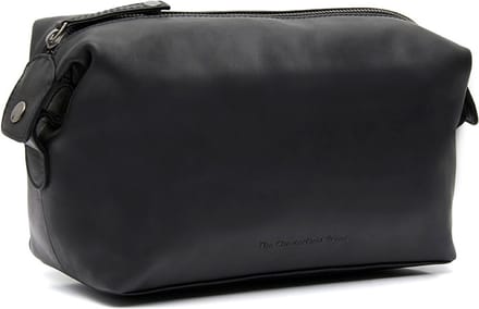 Chesterfield Westport Waxed Pull Up Toilettas - Zwart