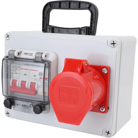 Boîte de sortie industrielle portable Prise électrique Boîte de distribution de disjoncteurs pour chantier de construction usine