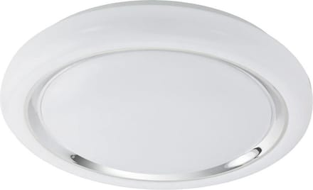 EGLO Capasso - Wand/Plafondlamp - 1 Lichts - Ø400mm. - Wit, Chroom