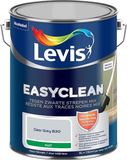 Levis - Easyclean Tegen Zwarte Strepen Mix - Clear Grey B30 - Mengverf - 5 L