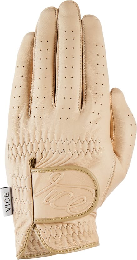 Vice Golf Pure Golfhandschoen – Linkerhand – Maat XL – Beige – Premium Lamsleer – Optimale Grip & Comfort