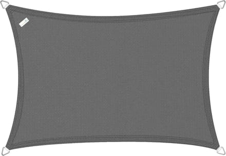 Buitenkado schaduwdoek rechthoek 2x3 m - HDPE/RVS - antraciet
