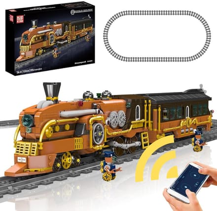 Mould King Afstandsbediening Steampunk Stoomlocomotief 12046