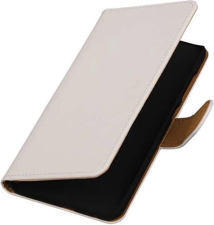 Bookstyle Wallet Case Hoesjes Geschikt voor HTC One A9 Wit