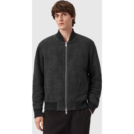 AllSaints Saku Bomber Charcoal Grey Taglia: S | Bomber Outlet | Uomo | Nero