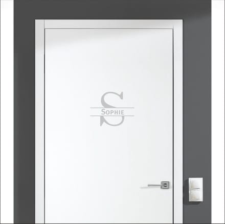 Deursticker Met Naam -  Sophie - Zilver