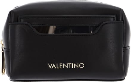 VALENTINO Toilettas Chamonix Re Soft Cosmetic Case Nero Zwart