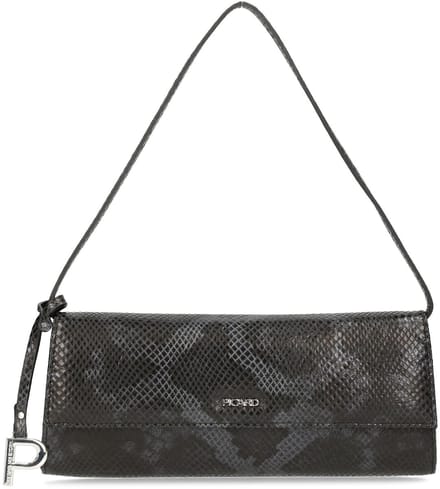 PICARD Leren schoudertas clutch Auguri Shoulderbag Black zwart