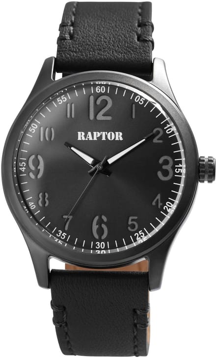Raptor Herenhorloge Echtleder Harmonie, Mineralglas