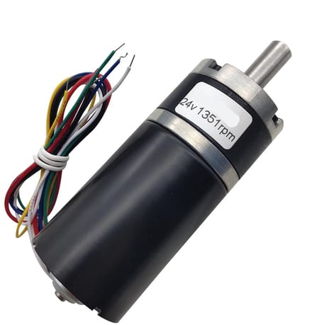 Gelijkstroommotor - DC Motor - Industriële Automatisering - Instelbare Snelheid - 357 RPM - Zwart