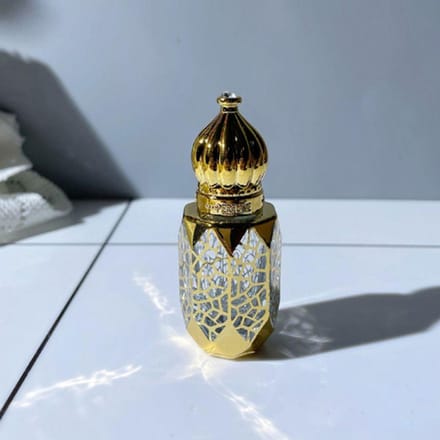 Bouteille de parfum rechargeable de couleur or, Style de luxe, bouteille d'huile essentielle en verre à rouler, récipient vide pour échantillons de cosmétiques, 6ml style B