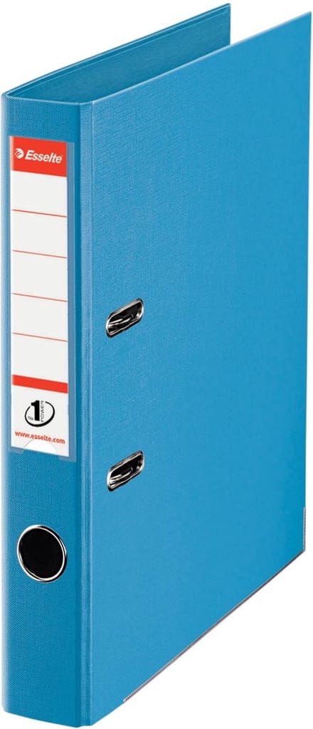Esselte ordner Power N°1 lichtblauw, rug van 5 cm 10 stuks