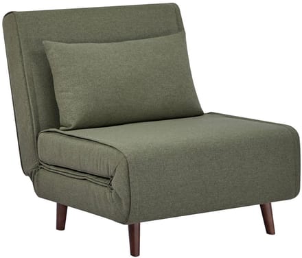 sweeek - Omvormbare fauteuil stof houten frame 1 zitplaats