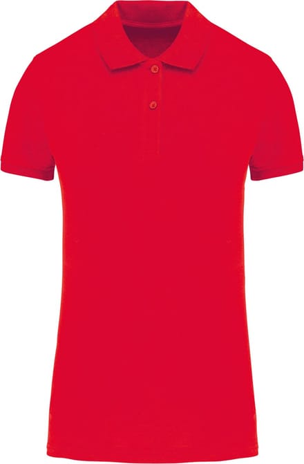 Kariban Piqué-damespolo Bio180 K2026 - Red - M