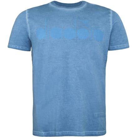 Diadora Logo Heren Blauw T-Shirt