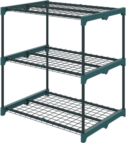 Outsunny Plantenstandaard-Staal, kunststof-68L x 49B x 72H cm-Donkergroen
