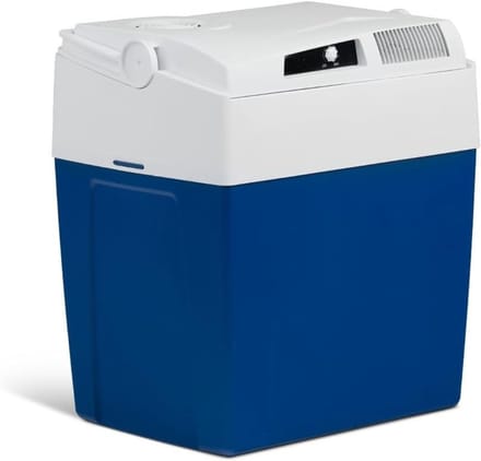 TIM® Elektrische koelbox 12 en 230 volt - Elektrische koelbox - Koelbox - Blauw - ‎30cm x 41cm x 45cm