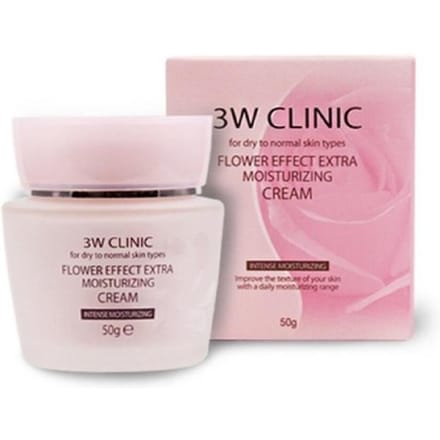 Crème Extra Hydratante Effet Fleur 3W Clinic – 50g white