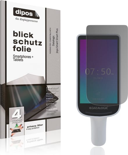 dipos – Matte Privacy Screenprotector geschikt voor Datalogic Joya Smart Smart Plus | Anti-Spy Beschermfolie