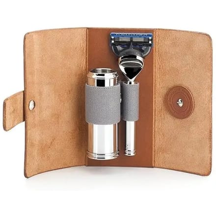 MÜHLE -Lederen Etui met kwast en Fusion