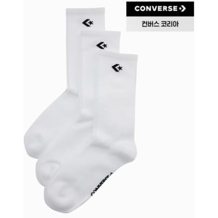 Converse 3-pack Basic Chevron Sportsokken Sport Golf Wandelen Wit Uc0571 001 L white