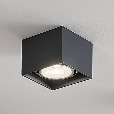 Arcchio - buitenspot - 1licht - Aluminium, metaal - H: 8.5 cm - GU10 - donkergrijs