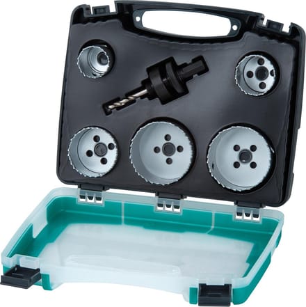 Wolfcraft 5422000 Gatenzaagset 6-delig 25 mm, 35 mm, 43 mm, 54 mm, 83 mm 1 set(s)