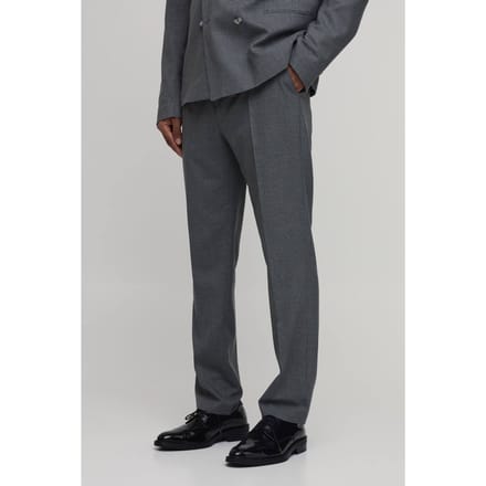 Pied-de-poule Pantalon Met Rechte Pasvorm En Tailoring | Charcoal | Size 30