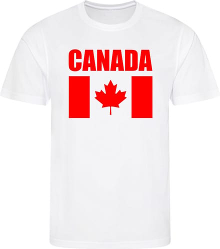 WK - Canada - T-shirt Wit - Voetbalshirt - Maat: M - Wereldkampioenschap voetbal 2022