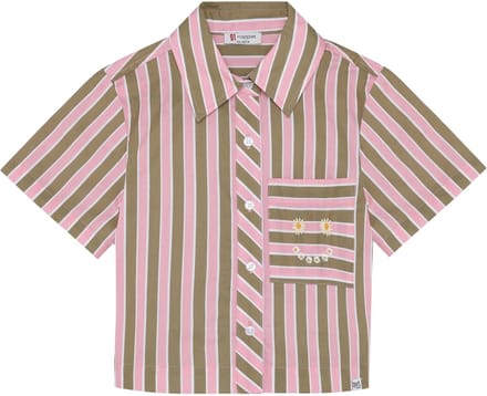 Noppies Blouse Blouse SS stripe - Pastel Lavender - Maat 98