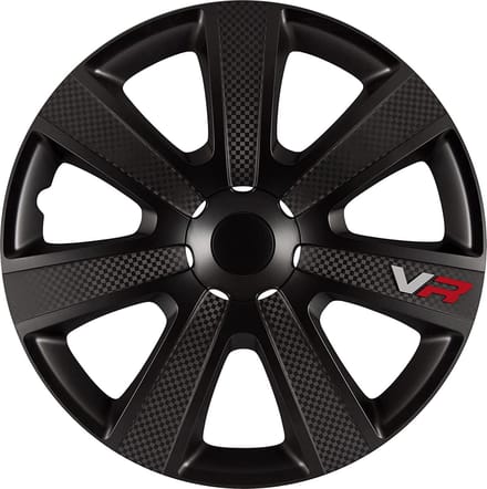 Autostyle PP 5155B VR Wieldoppen, Set van 4, 15 inch, Zwart
