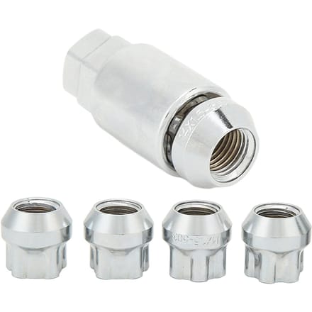 Kit de boulons et écrous de roue antivol coniques en acier inoxydable pour Tesla 3 YS white