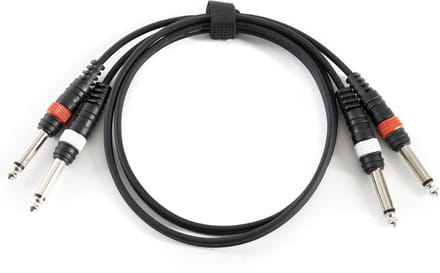 MUSIC STORE twinkabel klinke/klinke 1 m - Instrumentenkabel