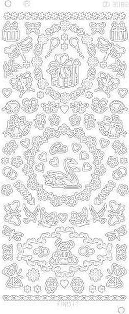 Various ornaments Platinum - Zilver 1 stuks