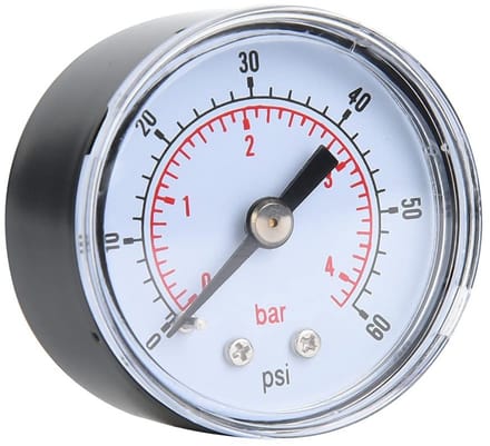Walfront Waterdrukmeter 10 Bar - Drukmeter voor Water, Lucht en Olie met 1/8" BSPT Aansluiting