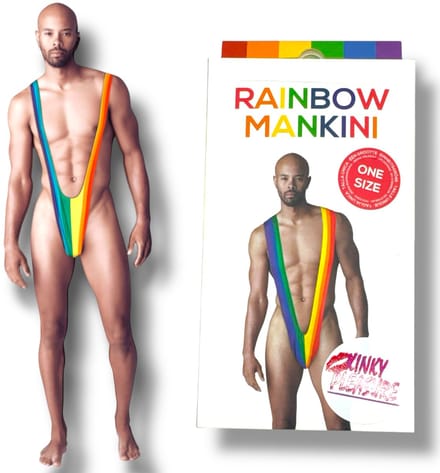 Mankini Regenboog – One Size | Hilarisch & Sexy Kostuum PRIDE