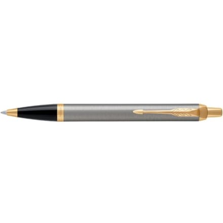 Parker IM Ballpoint Pen | Geborsteld metaal | Gemiddeld Point Blauw Inkt | Gift Box