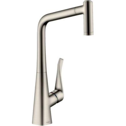 Hansgrohe Metris M71 single lever kitchen mixer 320, pull-out shower, 2jet, sBox 73801000
