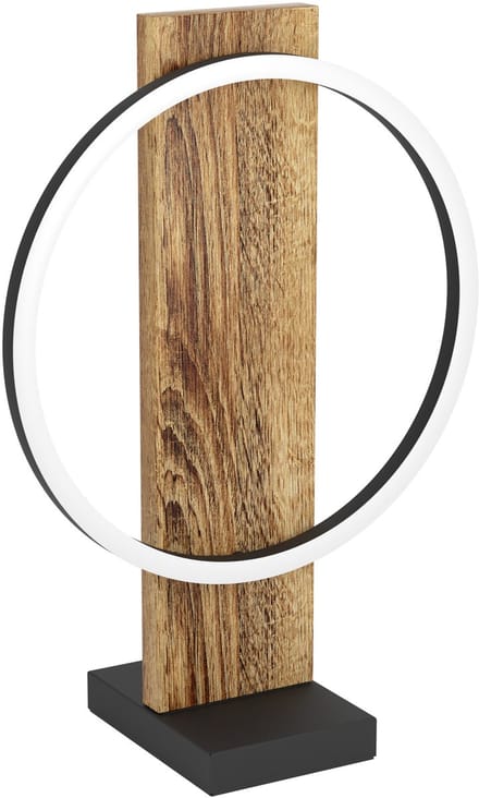 Eglo Tafellamp Boyal Led Zwart Donker Hout 12w