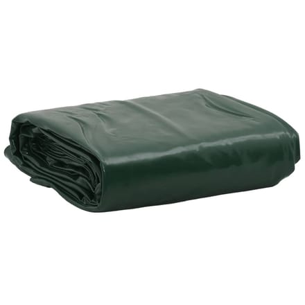 vidaXL - Zeil - 650g - / - m² - Groen - 5 - x - 7 - m - Canvas - met - PVC-coating